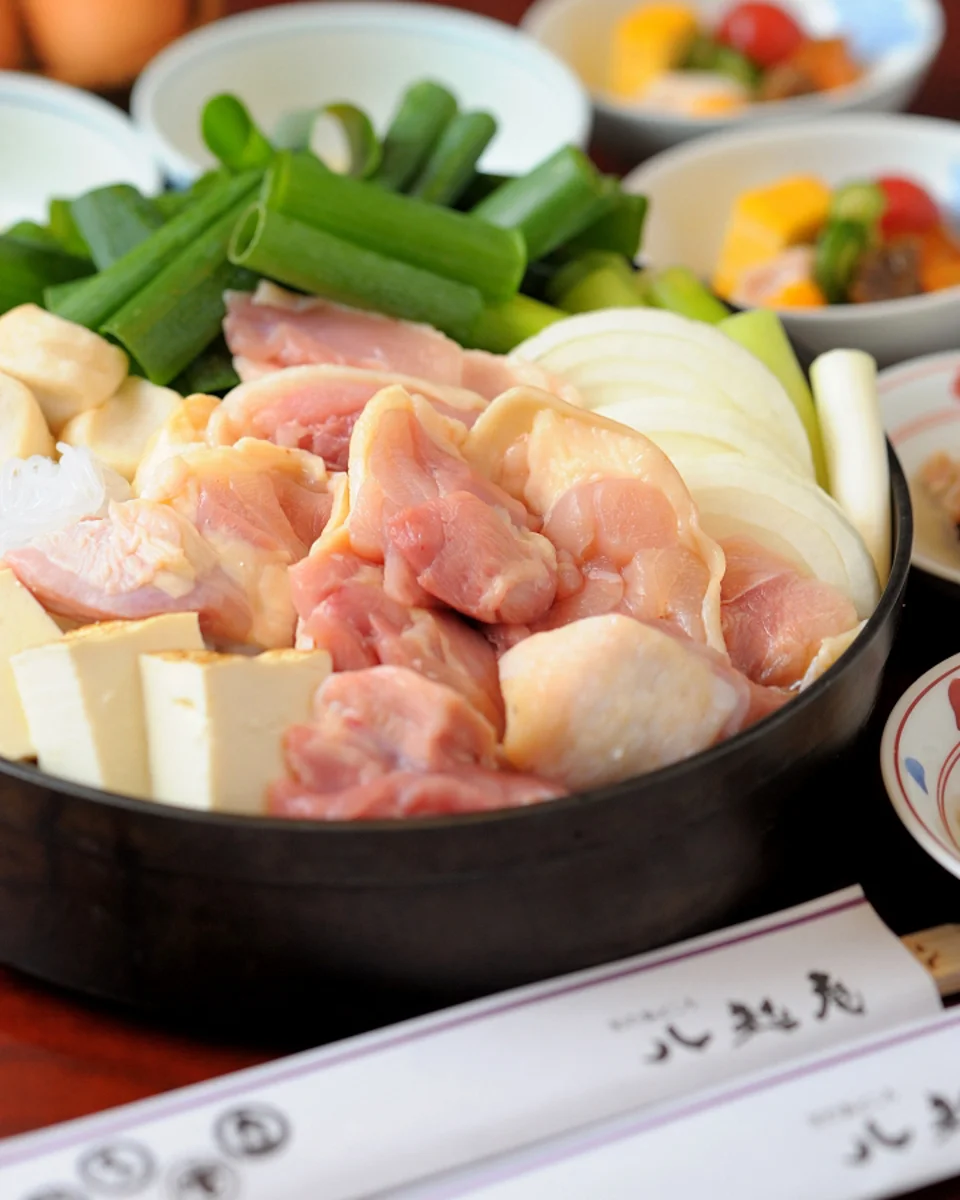 八起庵 丸太町本店的雞肉壽喜燒