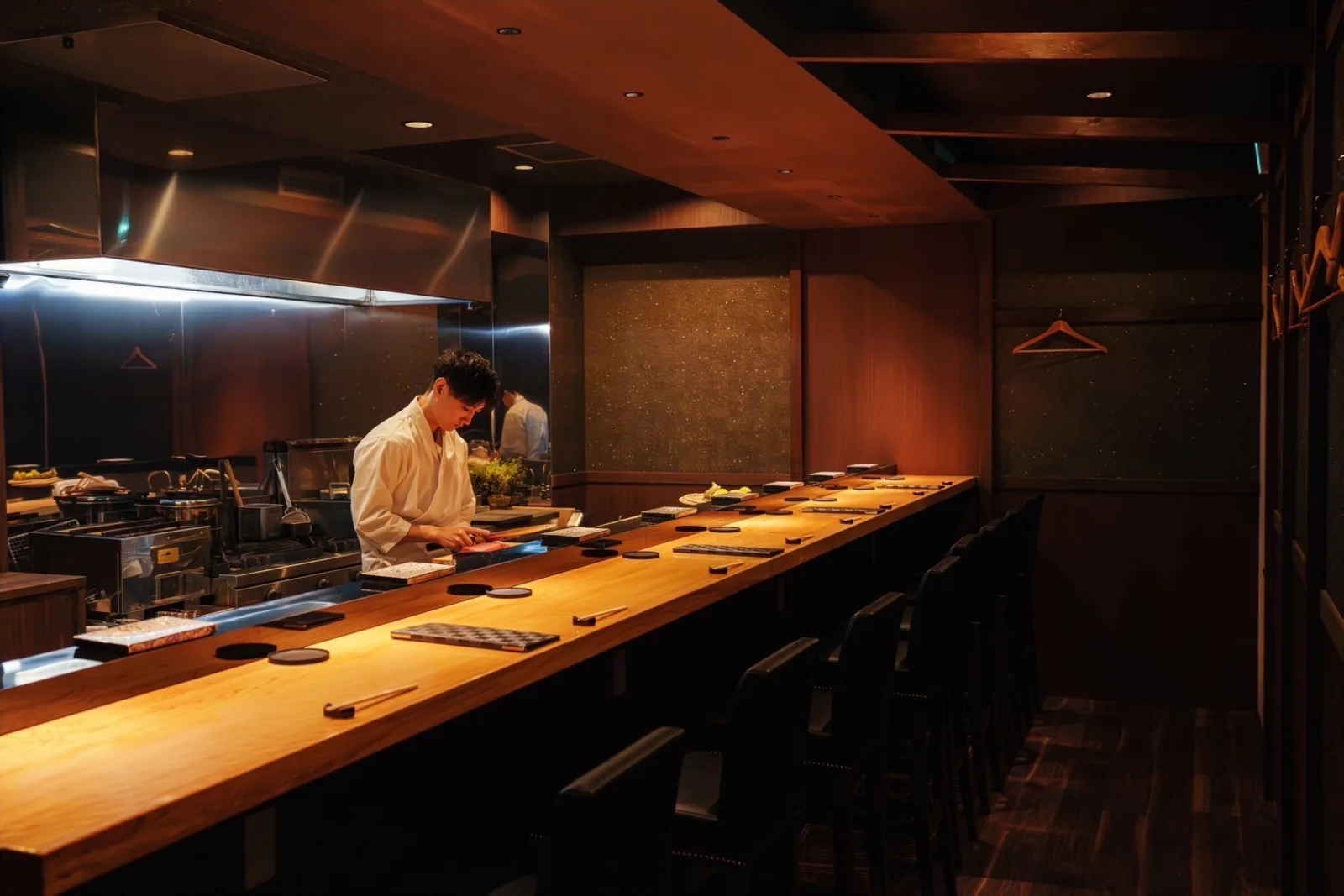 Sushi Oikawaの内観