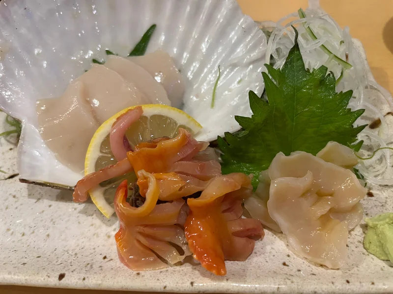 おまかせ刺身三種盛り