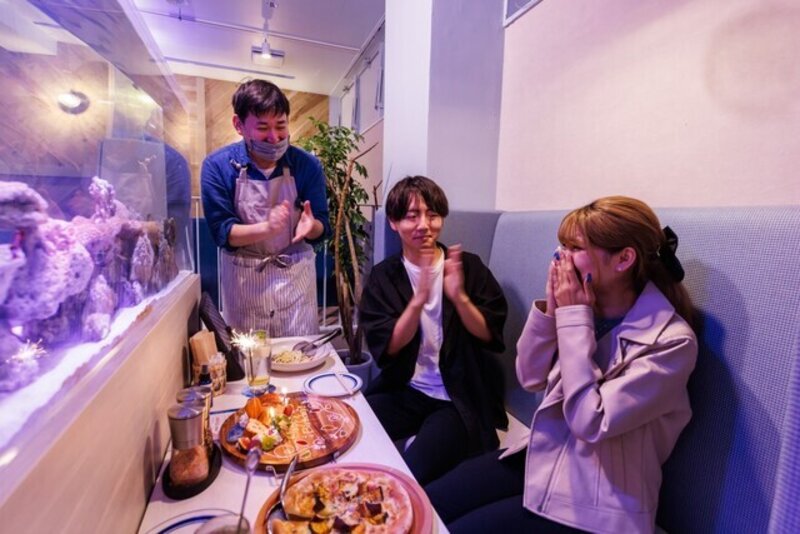 aquarium dining サカナノセカイの予約 | 福岡県北九州市小倉北区