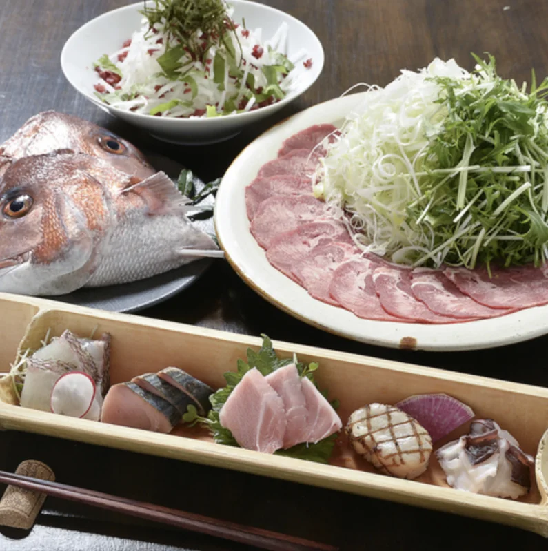 酒家 魚肉菜 虹晴れのお料理1