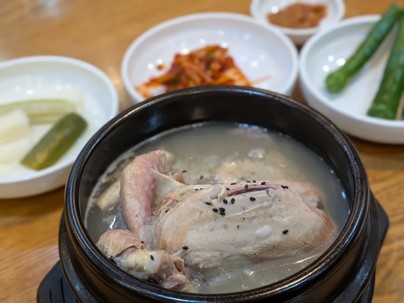 漢方参鶏湯のお料理1